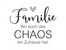 Wandtattoo Familie Chaos Zuhause Motivansicht