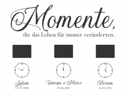 Wandtattoo Fotorahmen Momente, die das Leben... Motivansicht