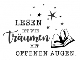 Wandtattoo Lesen ist wie Träumen... Motivansicht