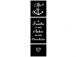 Wandtattoo Wandbanner Familie ist unser Anker Motivansicht