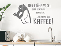 Wandtattoo Ich nehme den Kaffee