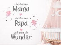 Wandtattoo Ein bisschen Mama mit Feen