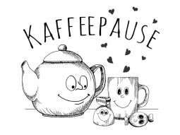 Wandtattoo Kaffeepause Motivansicht