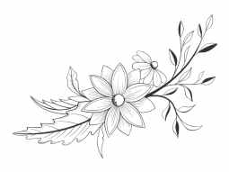 Wandtattoo Blumenbouquet Motivansicht