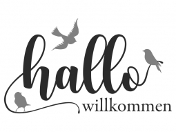 Wandtattoo Hallo Willkommen Motivansicht