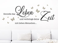 Wandtattoo Genieße das Leben