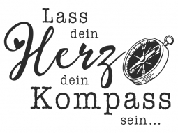 Wandtattoo Lass dein Herz Motivansicht