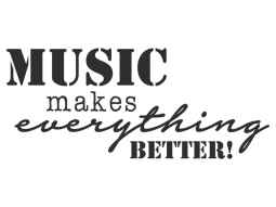 Wandtattoo Music makes everything better Motivansicht