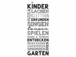 Wandtattoo Kindergarten Motivansicht