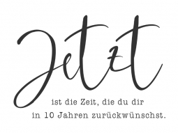 Wandtattoo Jetzt ist die Zeit Motivansicht