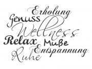 Wandtattoo Wellness pur! Motivansicht