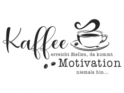 Wandtattoo Kaffee erreicht Stellen Motivansicht