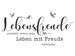 Wandtattoo Lebensfreude Motivansicht