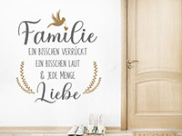 Wandtattoo Familie und jede Menge Liebe