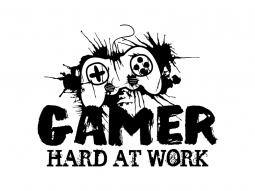 Wandtattoo Gamer Hard At Work Motivansicht