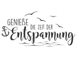 Wandtattoo Genieße die Zeit der Entspannung Motivansicht