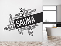 Wandtattoo Sauna