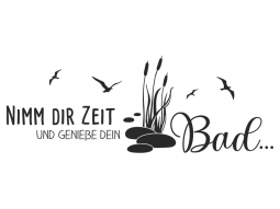 Wandtattoo Genieße dein Bad Motivansicht