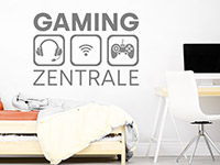 Wandtattoo Gaming Zentrale