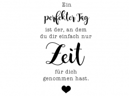 Wandtattoo Einfach nur Zeit für dich Motivansicht