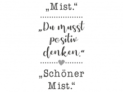 Wandtattoo Schöner Mist Motivansicht