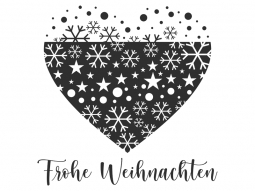 Wandtattoo Winterherz Motivansicht