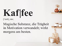 Wandtattoo Kaffee Definition