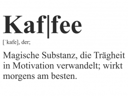 Wandtattoo Kaffee Definition Motivansicht