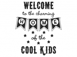 Wandtattoo Home of the cool kids Motivansicht