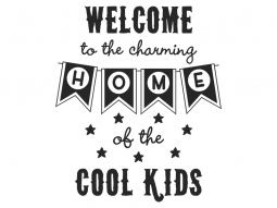 Wandtattoo Home of the cool kids Motivansicht