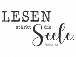 Wandtattoo Lesen stärkt die Seele Motivansicht