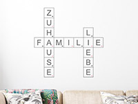 Wandtattoo Familie Liebe Zuhause