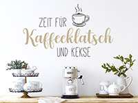 Wandtattoo Zeit für Kaffeeklatsch