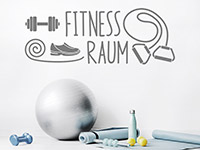 Wandtattoo Fitnessraum