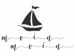 Wandtattoo Moin Moin mit Boot Motivansicht