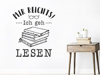 Wandtattoo Ich geh lesen