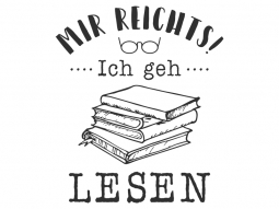 Wandtattoo Ich geh lesen Motivansicht