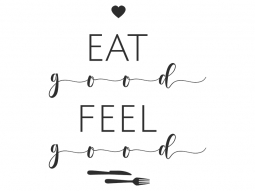 Wandtattoo Eat good feel good Motivansicht