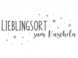 Wandtattoo Lieblingsort zum Kuscheln Motivansicht