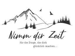 Wandtattoo Nimm dir Zeit für die Dinge Motivansicht