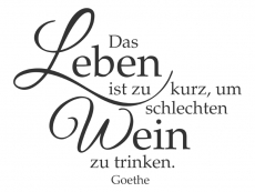 Wandtattoo Das Leben ist... Motivansicht