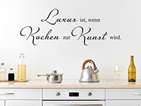 Wandtattoo Wenn Kochen zur Kunst wird