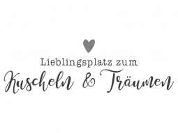 Wandtattoo Kuscheln und Träumen Motivansicht