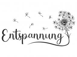 Wandtattoo Entspannung mit Pusteblume Motivansicht