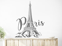 Wandtattoo Paris Eiffelturm