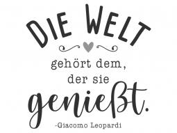 Wandtattoo Die Welt gehört dem Motivansicht