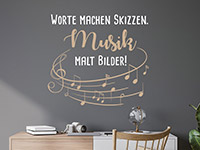 Wandtattoo Musik malt Bilder