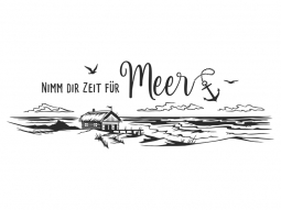 Wandtattoo Nimm dir Zeit für Meer Motivansicht