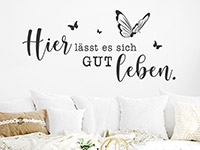 Wandtattoo Gut leben