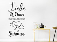 Wandtattoo Liebe und Chaos